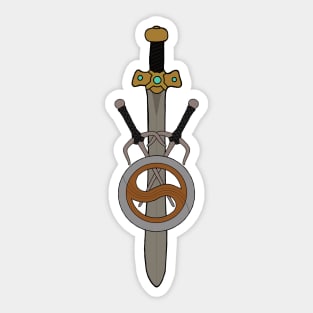 Xena Sword, Chakram & Sais Sticker